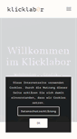 Mobile Screenshot of klicklabor.de
