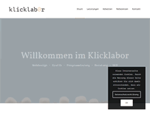 Tablet Screenshot of klicklabor.de